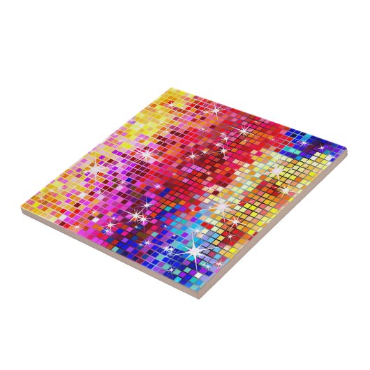 ディスコカラフル鏡 タイル (側面)