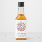 ディスコガーデンパーティーカスタム誕生日 リキュールボトルラベル (正面)