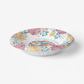 ディスコガーデンパーティーレトロフローラ誕生日 ペーパーボウル (傾斜あり)