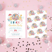 ディスコガーデンパーティー70のテーマ遠くにパーティー 招待状