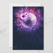 ディスコガーデンパーティー70sホットピンクシック30th誕生日 招待状 (裏面)