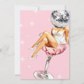 ディスコガールカクテルパーティー招待状 招待状 (裏面)