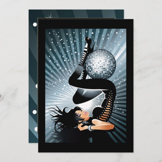 ディスコガール - お嬢さんたちの夜の誘い 招待状 (正面/裏面)