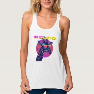 ディスコキリンinネオンシェード – レトロパーティー動物 タンクトップ
