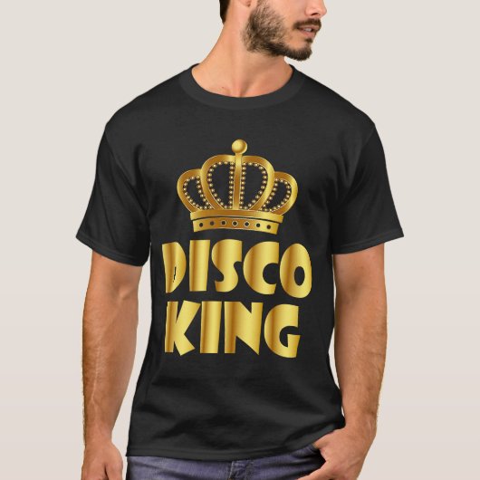 ディスコキングローラーディスコ衣装レトロ70s衣装F Tシャツ (正面)