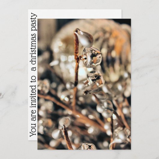 ディスコクリスマス 招待状 (正面/裏面)