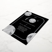 ディスコサプライズ60歳誕生日パーティー 箔招待状 (回転した状態)