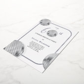 ディスコサプライズ60歳誕生日パーティー 箔招待状 (回転した状態)