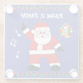 ディスコサンタ ガラスコースター (裏面)