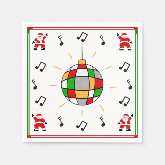 ディスコサンタ スタンダードカクテルナプキン (正面)