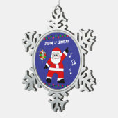 ディスコサンタ スノーフレークピューターオーナメント (右)