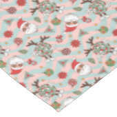 ディスコサンタ&トナカイのホリデーパターン テーブルクロス (アングル)