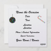 ディスコサンタ - パーティー - SRF 招待状 (裏面)