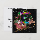 ディスコサンタ - パーティー - SRF 招待状 (正面/裏面)