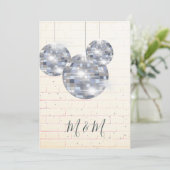 ディスコシルバーブ素朴リックシック招待状 招待状 (スタンド正面)