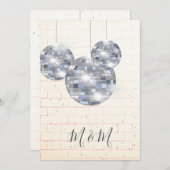 ディスコシルバーブ素朴リックシック招待状 招待状 (正面/裏面)