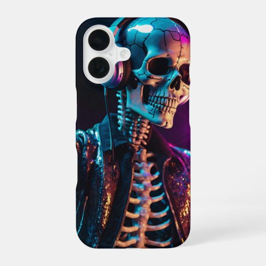 ディスコスケルトン iPhone 16ケース (裏面)