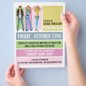 ディスコスタイル、ドレカジュアルスデイ資金調達者の広告 チラシ (手)