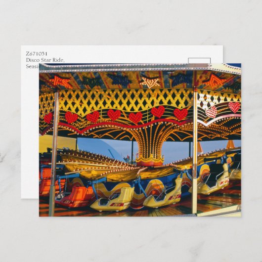 ディスコスターライドシーサイドハイツNJヴィンテージ ポストカード (正面/裏面)