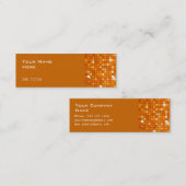 ディスコタイルオレンジのサイドスキンオレンジ スキニー名刺 (正面/裏面)