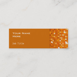 ディスコタイルオレンジのサイドスキンオレンジ スキニー名刺