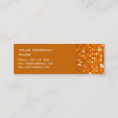 ディスコタイルオレンジのサイドスキンオレンジ スキニー名刺 (裏面)