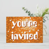 ディスコタイルオレンジアメリア招待されました文字 招待状 (スタンド正面)