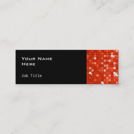 ディスコタイル赤い名刺サイドのスキニーブラック スキニー名刺