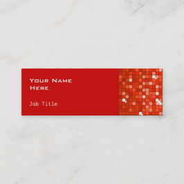 ディスコタイル赤い名刺サイドのスキニーレッド スキニー名刺
