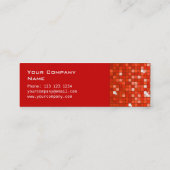 ディスコタイル赤い名刺サイドのスキニーレッド スキニー名刺 (裏面)