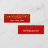 ディスコタイル赤い名刺スキニー スキニー名刺 (正面/裏面)