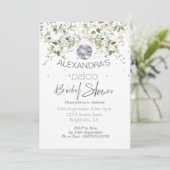 ディスコダスティブルーボールフローラブライダルシャワー 招待状 (スタンド正面)