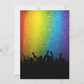 ディスコダンスの誕生日パーティー 招待状 (裏面)