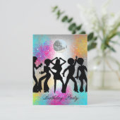 ディスコダンスバースデーパーティーの招待1 招待状 (スタンド正面)