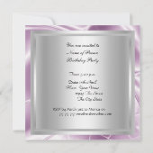 ディスコダンスバースデーパーティーの招待 招待状 (裏面)