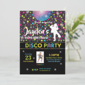 ディスコダンスバースデーパーティー招待少年 招待状 (スタンド正面)