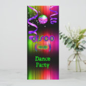 ディスコダンスパーティーミラーボール 招待状 (スタンド正面)