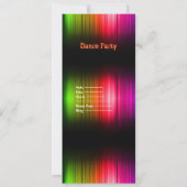 ディスコダンスパーティー鏡ボール 招待状 (裏面)