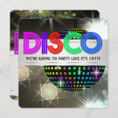 ディスコダンスパーティー 招待状 (正面/裏面)