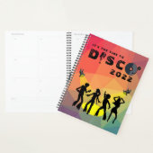 ディスコダンスフロア数々のレトロカラーお祝い プランナー手帳 (ディスプレー)