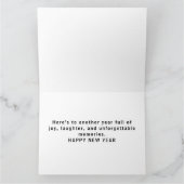 ディスコダンスフロ数々のアレトロカラーお祝い カード (内部)