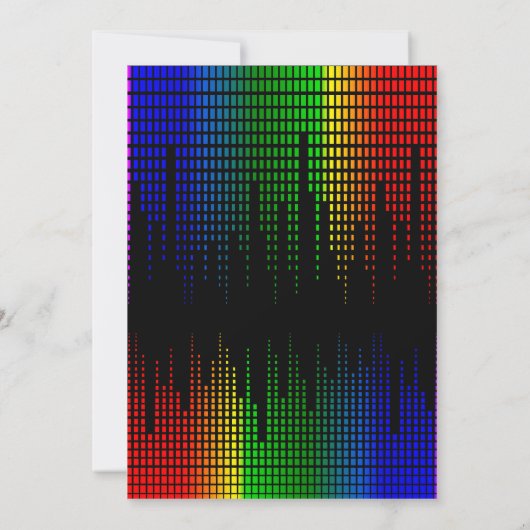 ディスコダンス誕生日の招待状 招待状 (裏面)