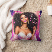 ディスコディバグラマー鮮やか- クッション (ブランケット)