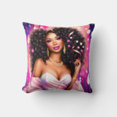 ディスコディバグラマー鮮やか- クッション (正面)