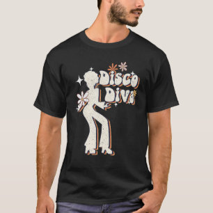 ディスコディーバ レトロ ダンシングクイーン 70年代 80年代 ダンス パーティー Tシャツ