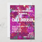 ディスコナイトクラブ グラム バースデー/ブライズゲットパーティー 招待状 (裏面)