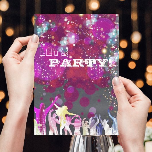 ディスコナイトクラブ グラム バースデー/ブライズゲットパーティー 招待状