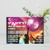 ディスコナイトグラム誕生日/バチェロレッテ 招待状 (スタンド正面)