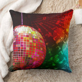 ディスコナイトレトロ70ズディスコボール装飾用クッション クッション (ブランケット)