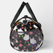 ディスコハロウィンアフリカのゴーストブラック ダッフルバッグ (右)